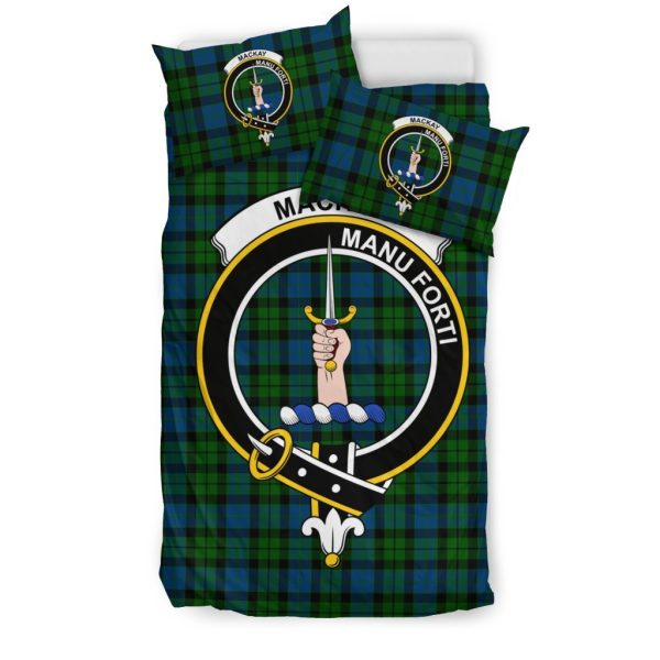 Mackay Family Tartan Crest Bedding Set For Sale - Image 3