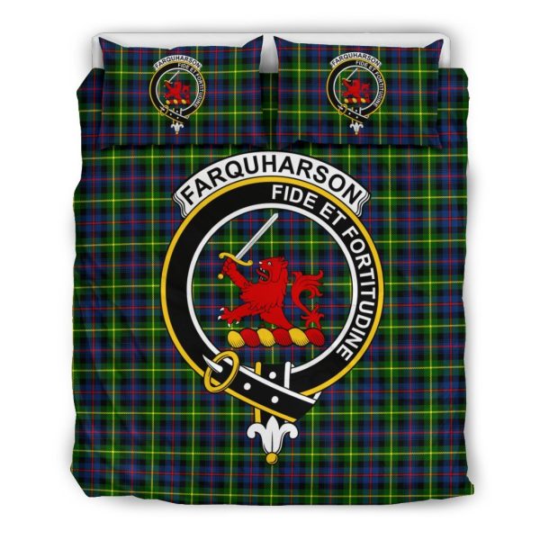 Farquharson Family Tartan Crest Bedding Set Discount - Image 2