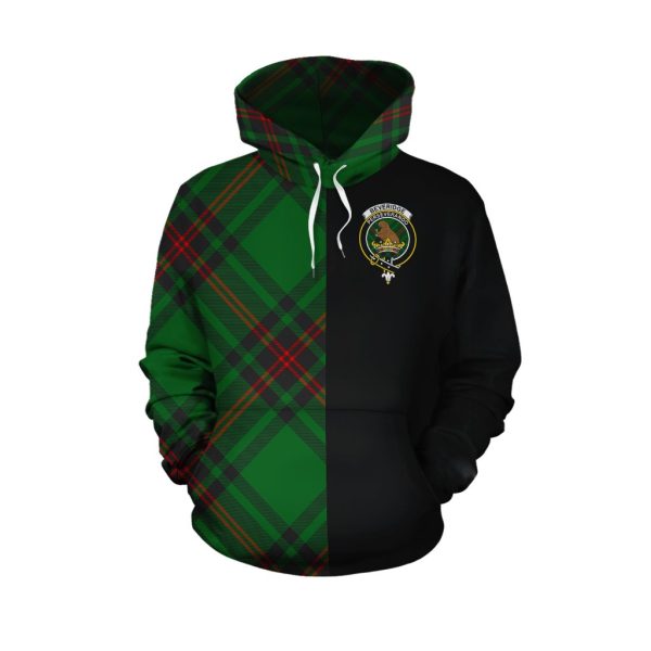 Beveridge Tartan Hoodie Half of Me - Cross Style Discount