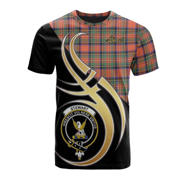 Stewart Royal Ancient Tartan T-shirt - Believe In Me Style Online now