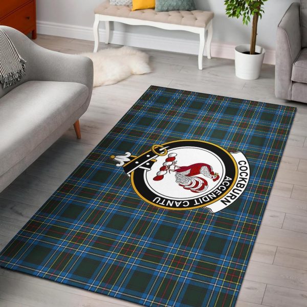 Cockburn Tartan Crest Area Rug Discount