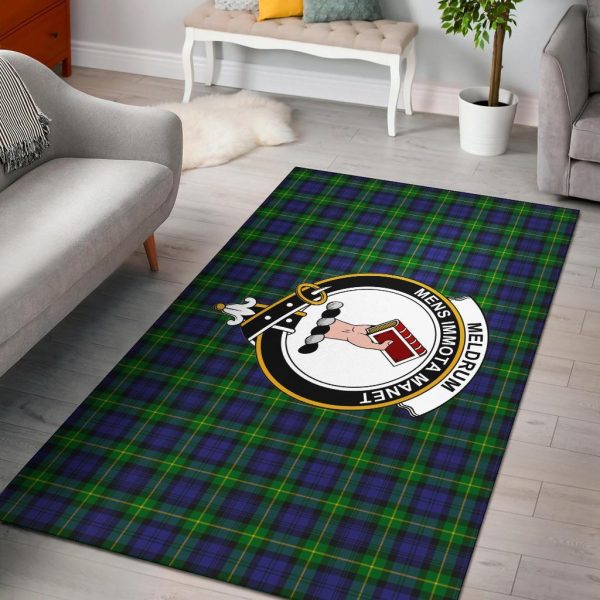 Meldrum Tartan Crest Area Rug on Sale