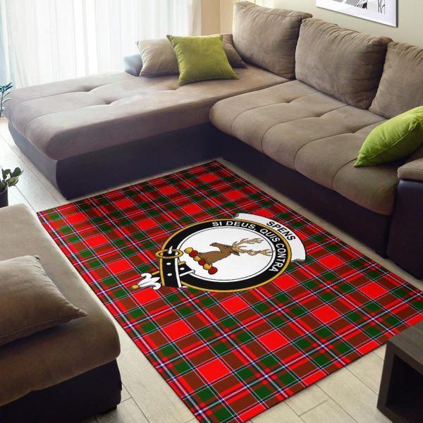 Spens (Or Spence) Tartan Crest Area Rug Online Sale - Image 2