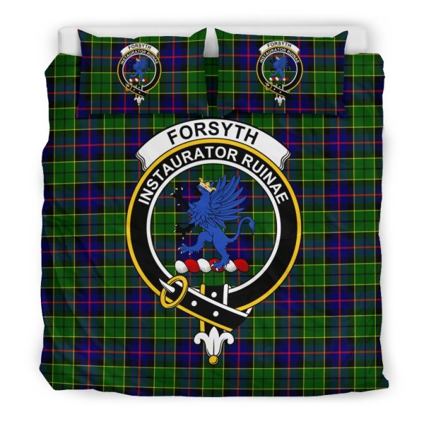 Forsyth Family Tartan Crest Bedding Set Hot on Sale