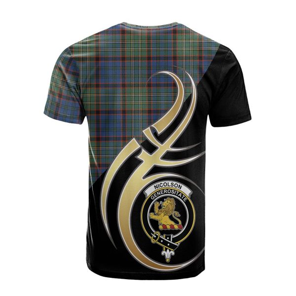 Nicolson Hunting Ancient Tartan T-shirt - Believe In Me Style Hot on Sale - Image 2