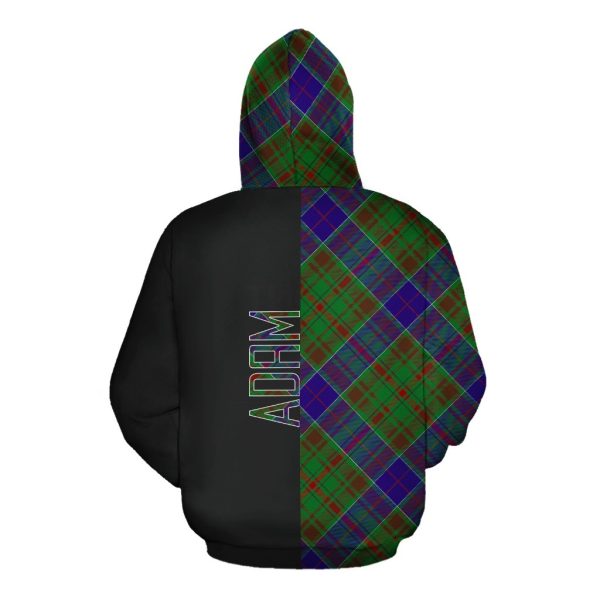 Adam Tartan Hoodie Half of Me - Cross Style For Cheap - Image 2