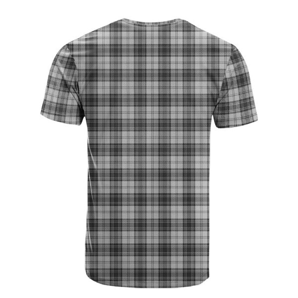 Douglas Grey Modern Tartan T-Shirt Discount - Image 2