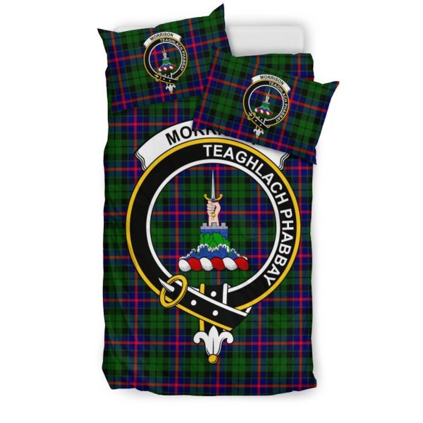 Morrison Family Tartan Crest Bedding Set Online - Image 3