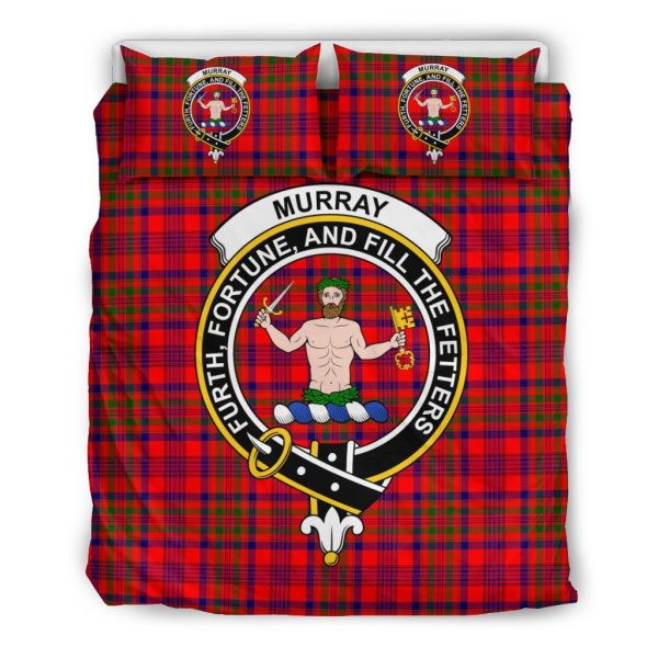 Murray (Of Athole) Family Tartan Crest Bedding Set on Sale - Image 2