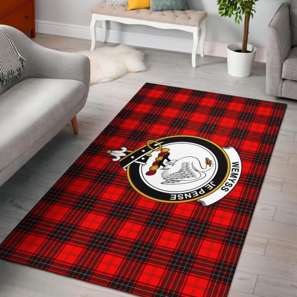 Wemyss Tartan Crest Area Rug Online Hot Sale