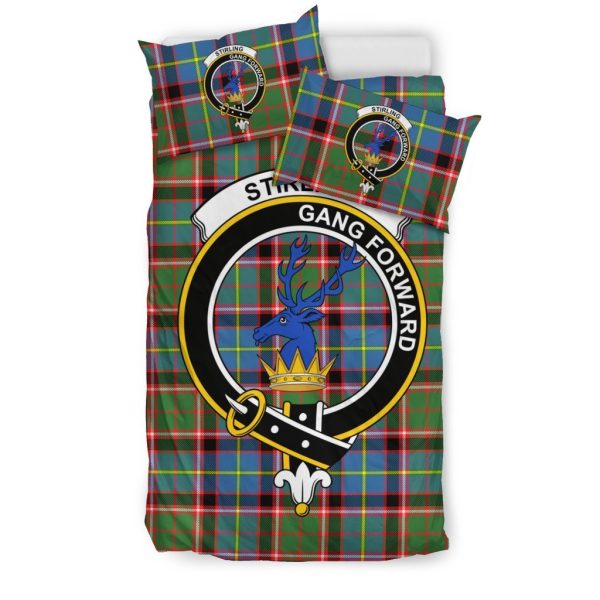 Stirling (Of Cadder-Present Chief) Family Tartan Crest Bedding Set For Sale - Image 3