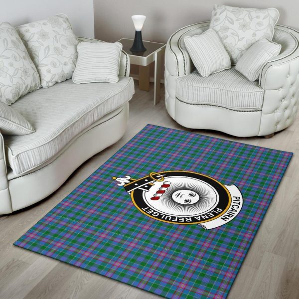 Pitcairn Tartan Crest Area Rug For Cheap - Image 4