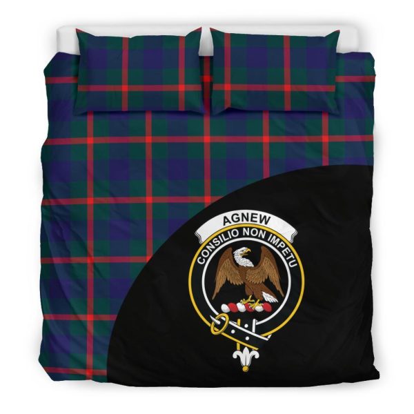 Agnew Modern Tartan Crest Wave Style Bedding Set Discount