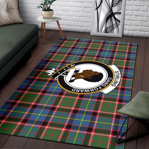 Stirling (Of Keir) Tartan Crest Area Rug For Cheap - Image 3