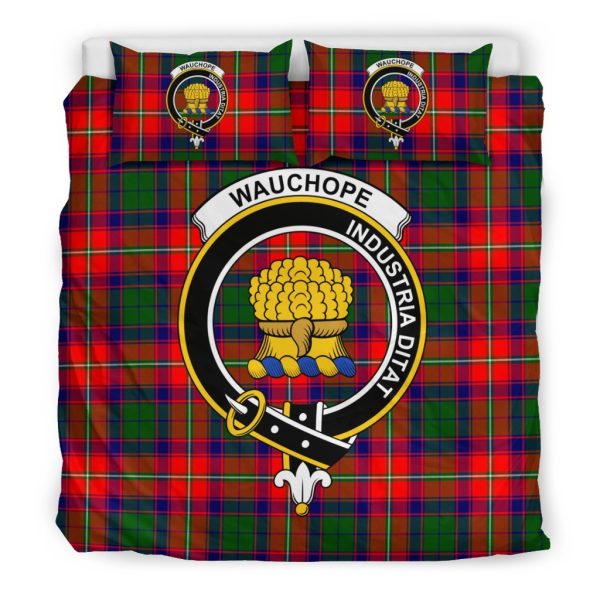 Wauchope (Or Waugh) Family Tartan Crest Bedding Set For Sale