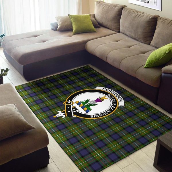 Fergusson Modern Tartan Crest Area Rug Cheap - Image 2