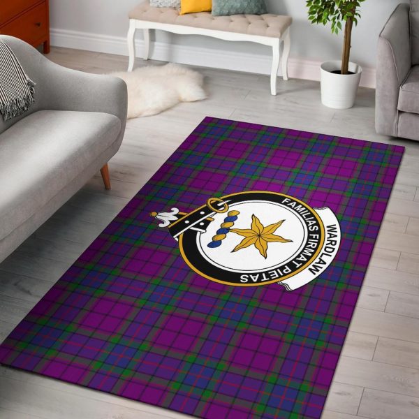 Wardlaw Tartan Crest Area Rug Supply