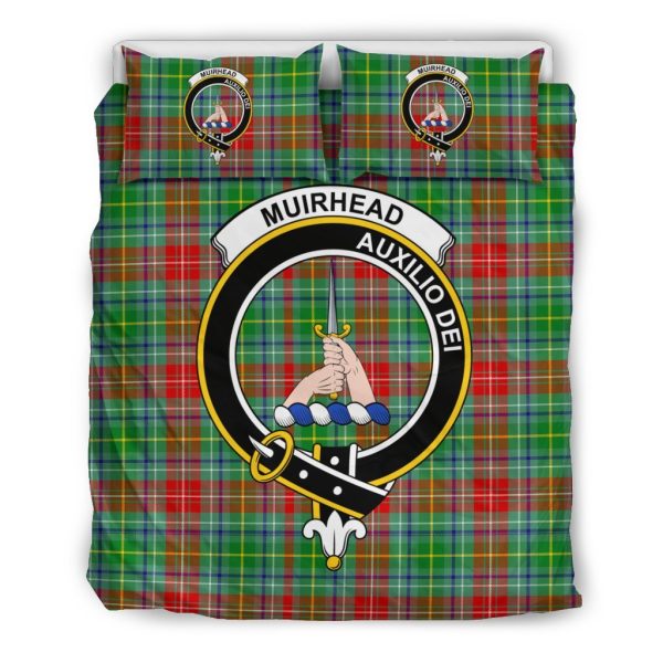 Muirhead Family Tartan Crest Bedding Set For Sale - Image 2