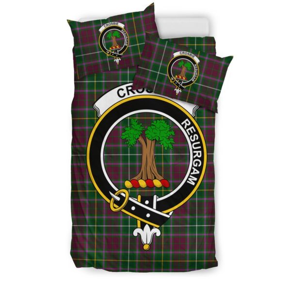 Crosbie (Or Crosby) Family Tartan Crest Bedding Set Online - Image 3
