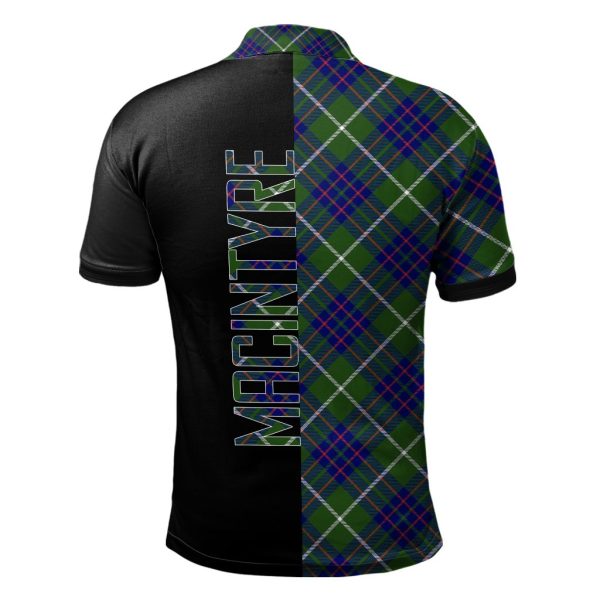MacIntyre Hunting Modern Tartan Polo Shirt Half of Me - Cross Style Fashion - Image 2
