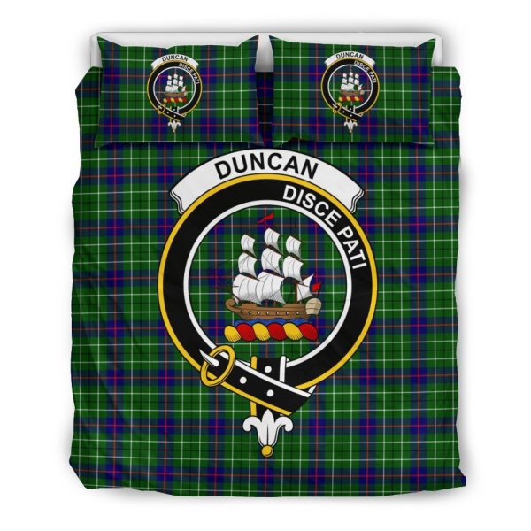 Duncan Family Tartan Crest Bedding Set Hot on Sale - Image 2