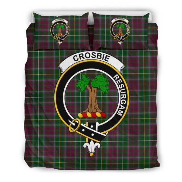 Crosbie (Or Crosby) Family Tartan Crest Bedding Set Online - Image 2