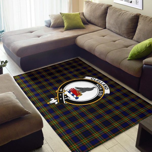 Clelland Tartan Crest Area Rug For Cheap - Image 2