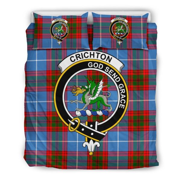 Crichton Family Tartan Crest Bedding Set Online Hot Sale - Image 2