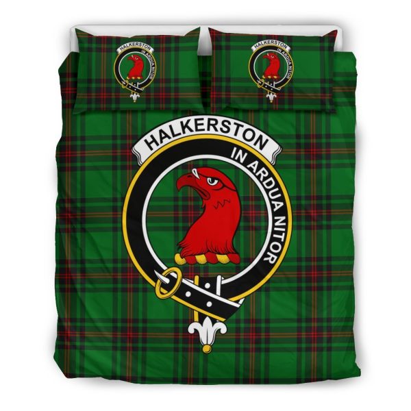 Halkerston Family Tartan Crest Bedding Set For Discount - Image 2