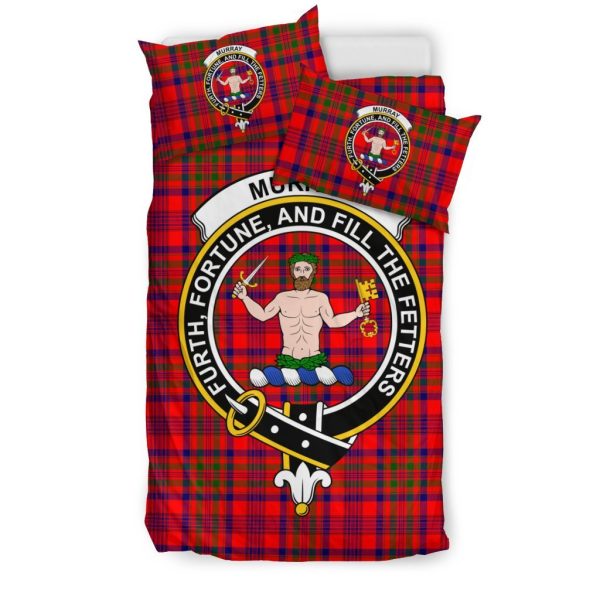 Murray (Of Athole) Family Tartan Crest Bedding Set on Sale - Image 3