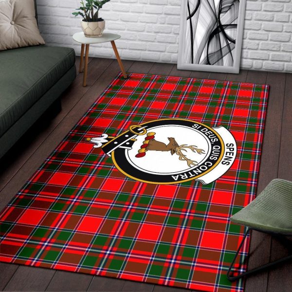Spens (Or Spence) Tartan Crest Area Rug Online Sale - Image 3