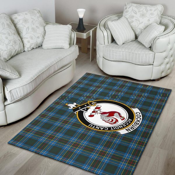 Cockburn Tartan Crest Area Rug Discount - Image 4