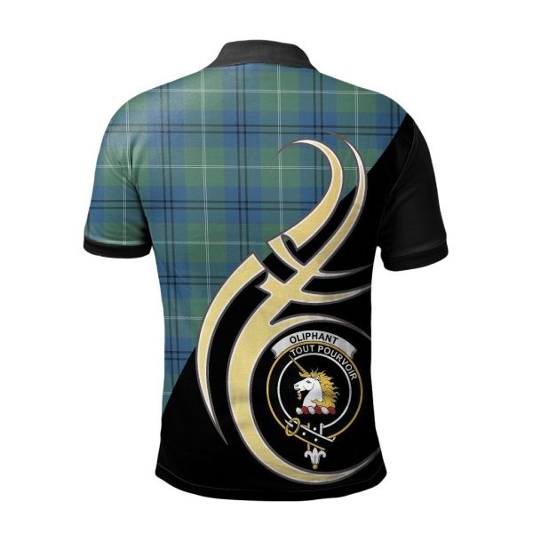 Oliphant Ancient Tartan Polo Shirt - Believe In Me Style Cheap - Image 2