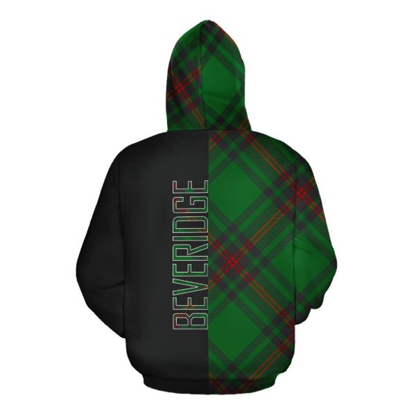 Beveridge Tartan Hoodie Half of Me - Cross Style Discount - Image 2