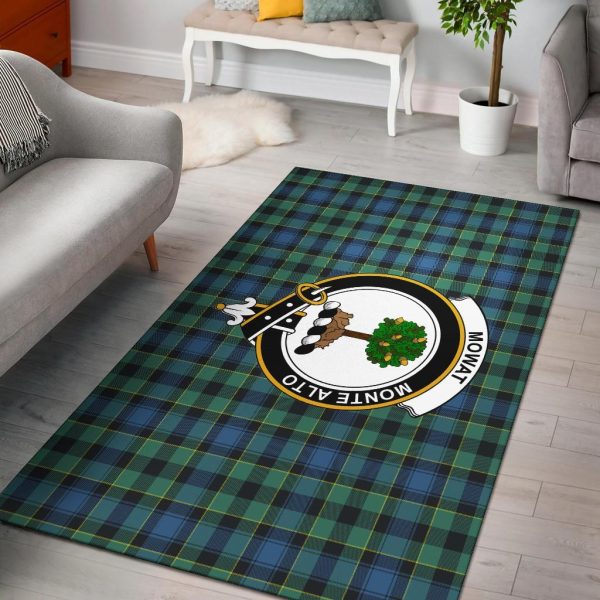 Mowat (Of Inglistoun) Tartan Crest Area Rug on Sale