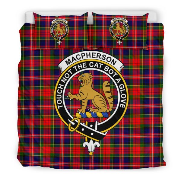 Macpherson (Chief) Family Tartan Crest Bedding Set Hot on Sale