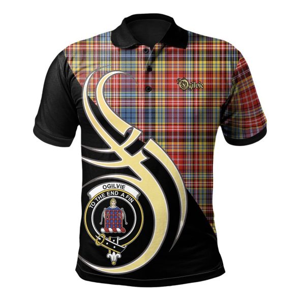 Ogilvie of Airlie Ancient Tartan Polo Shirt - Believe In Me Style Online Hot Sale