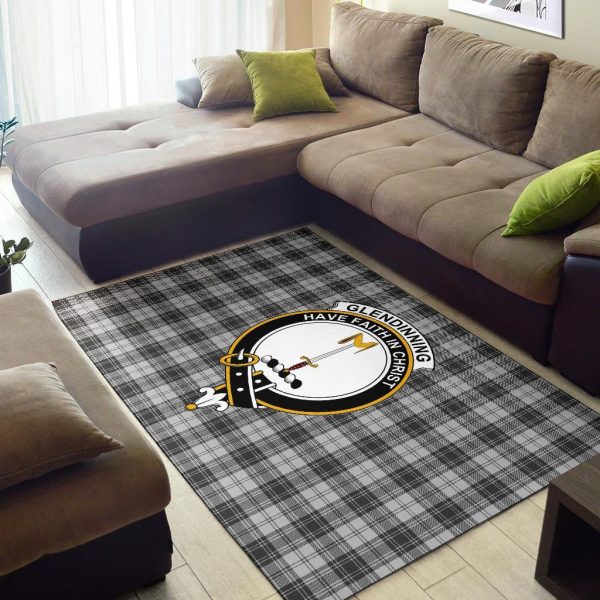 Glendinning Tartan Crest Area Rug For Sale - Image 2
