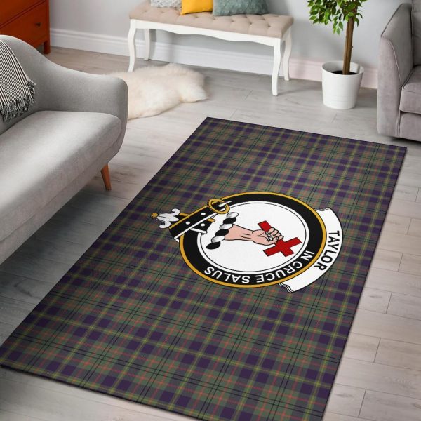 Taylor Tartan Crest Area Rug Cheap