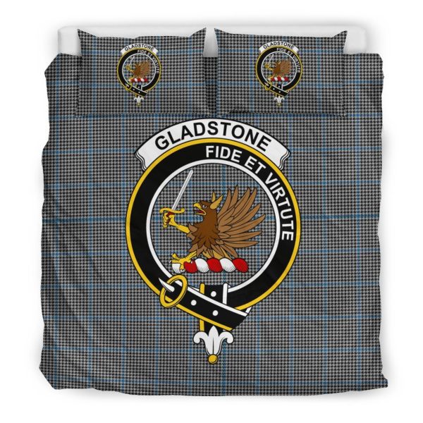 Gladstone (Or Gladstanes) Family Tartan Crest Bedding Set Online now