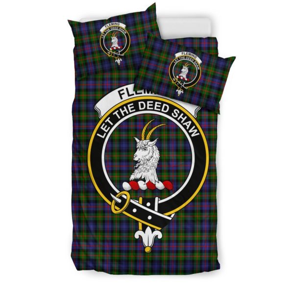 Fleming Family Tartan Crest Bedding Set Online Sale - Image 3