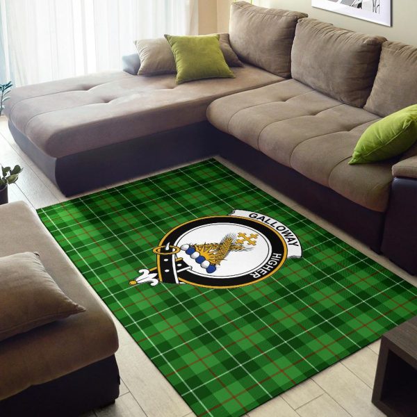 Galloway Tartan Crest Area Rug Cheap - Image 2