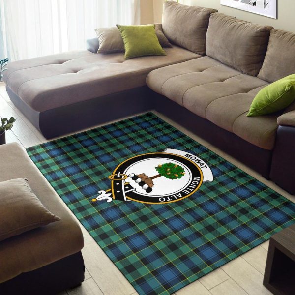 Mowat (Of Inglistoun) Tartan Crest Area Rug on Sale - Image 2