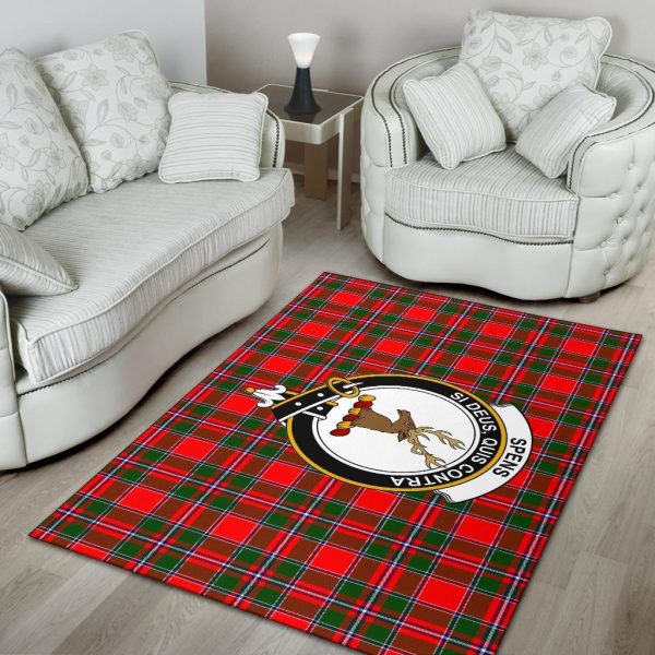 Spens (Or Spence) Tartan Crest Area Rug Online Sale - Image 4