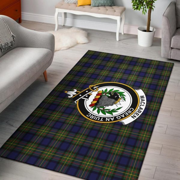 Maclaren Tartan Crest Area Rug For Sale