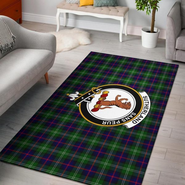Sutherland Tartan Crest Area Rug on Sale