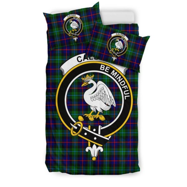 Calder (Calder-Campbell) Family Tartan Crest Bedding Set Online - Image 3
