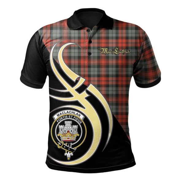 MacLachlan Weathered Tartan Polo Shirt - Believe In Me Style Online