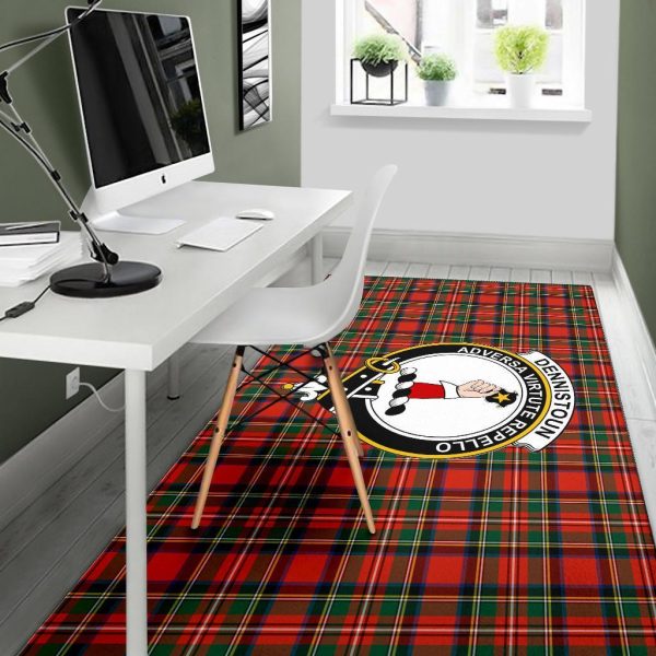 Dennistoun Tartan Crest Area Rug Hot on Sale - Image 5