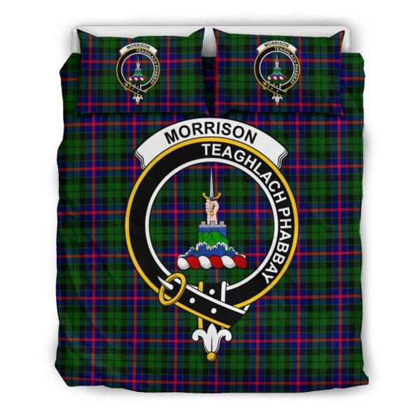 Morrison Family Tartan Crest Bedding Set Online - Image 2
